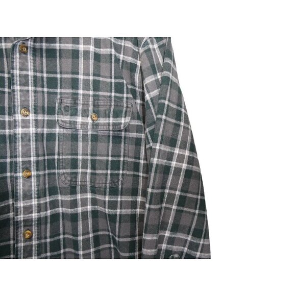 Carhartt‎ Mens Shirt Size L Flannel Plaid Button Down Pockets Casual - Picture 4 of 7